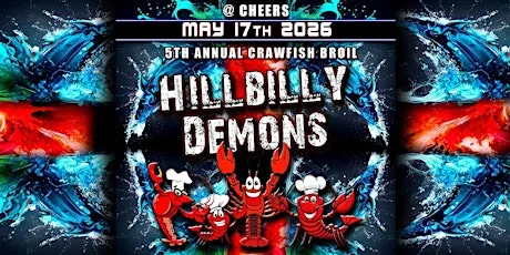 @ Cheers The 5th Annual Hillbilly Crawfish Broil, Cajun Food and Live Music at Cheers