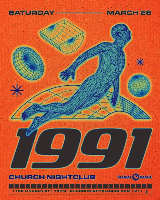 Global Dance presents 1991 at The Church Nightclub