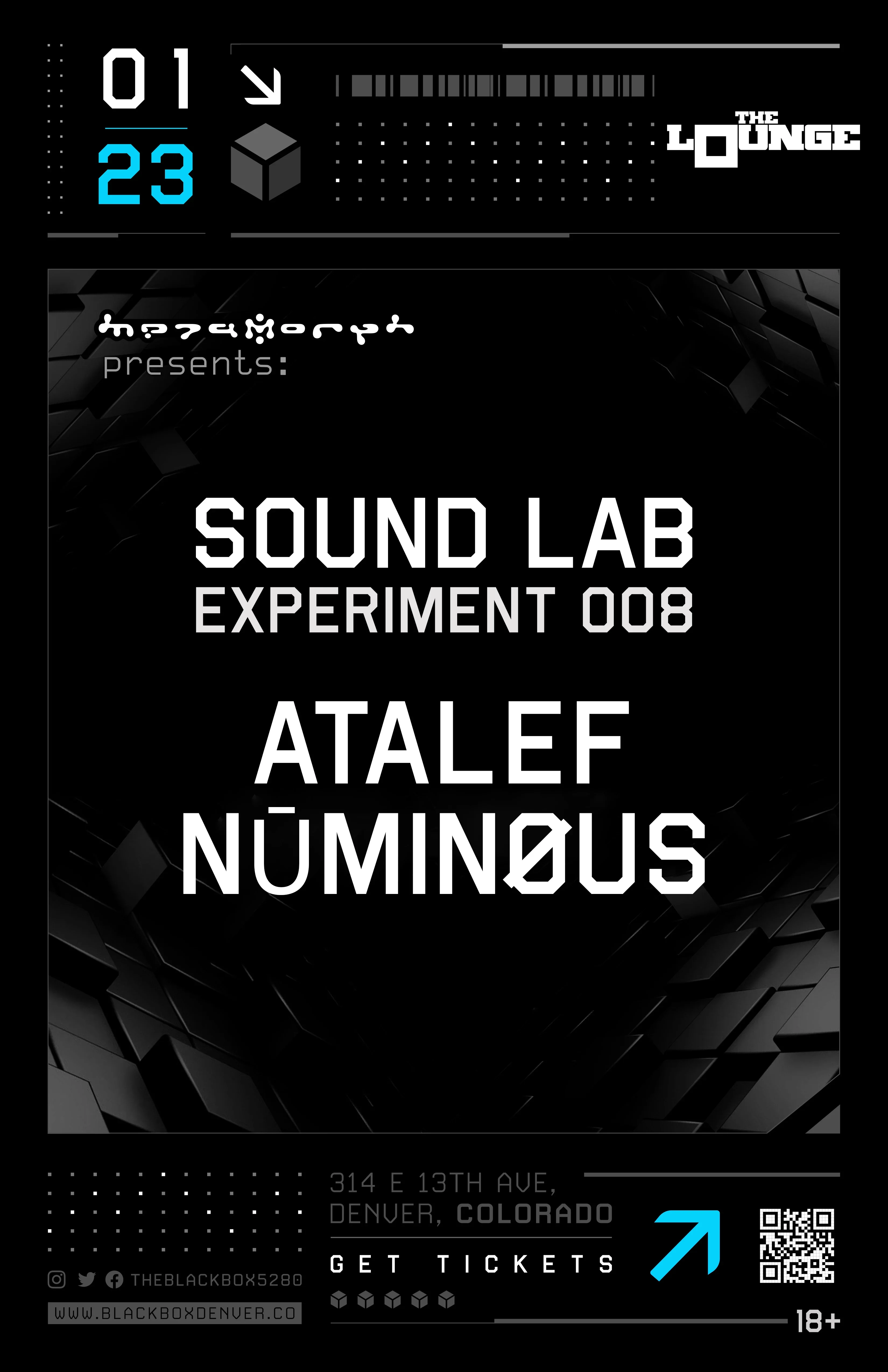 metaMorph: Sound Lab Experiment 008 at The Lounge at The Black Box
