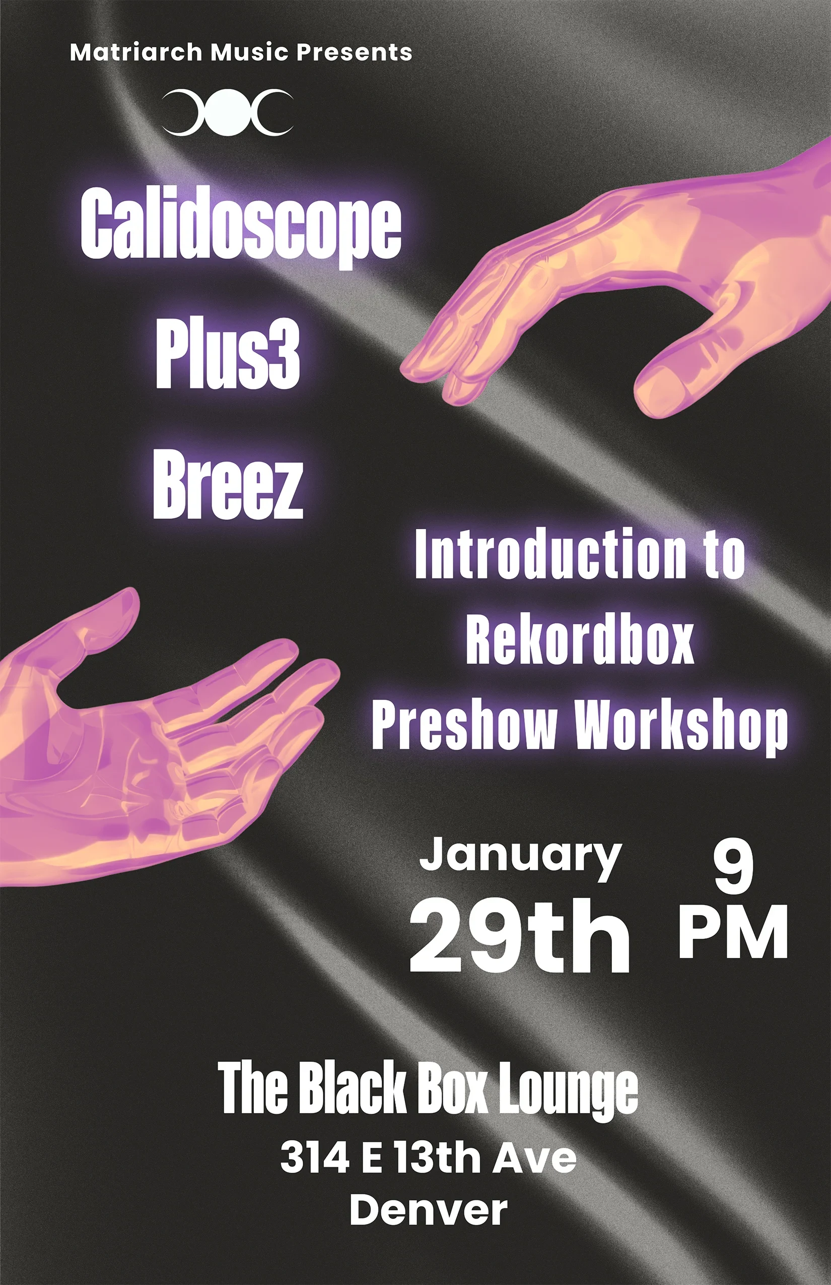 Calidoscope, Plus3 & Breez at The Lounge at The Black Box
