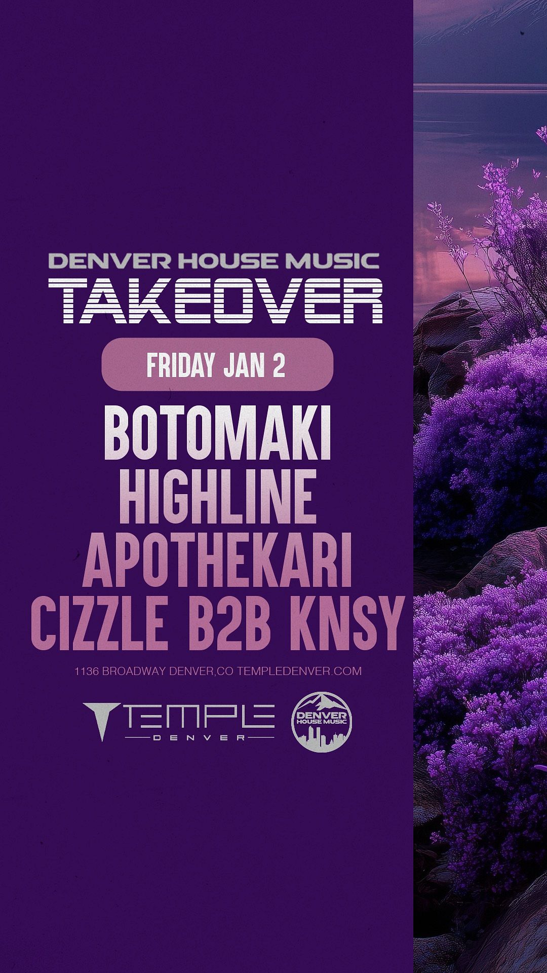 Denver House Music Takeover at Temple Denver