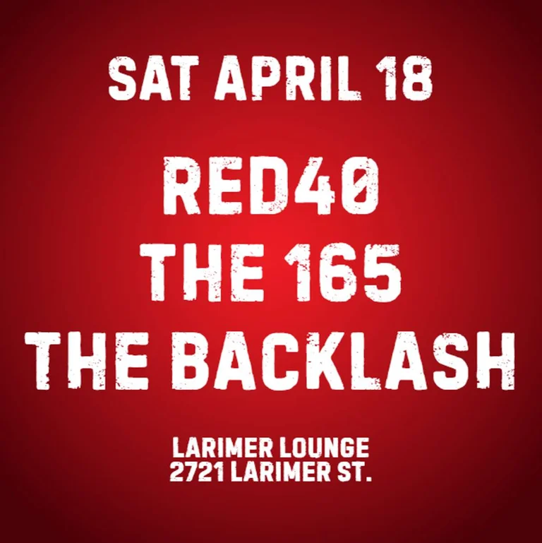 Red40 W The 165 The Backlash