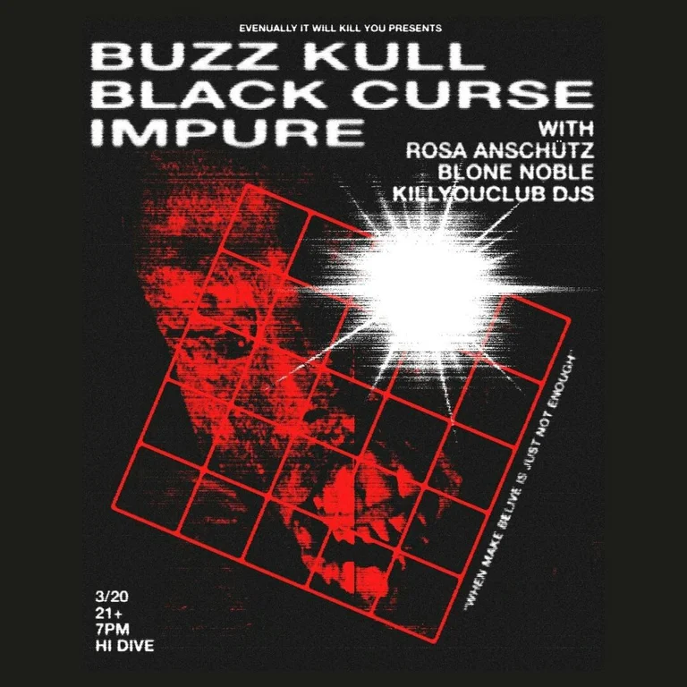 Buzz Kull + Black Curse + Impure + Rosa Anschütz + Blone Noble + KYC DJs