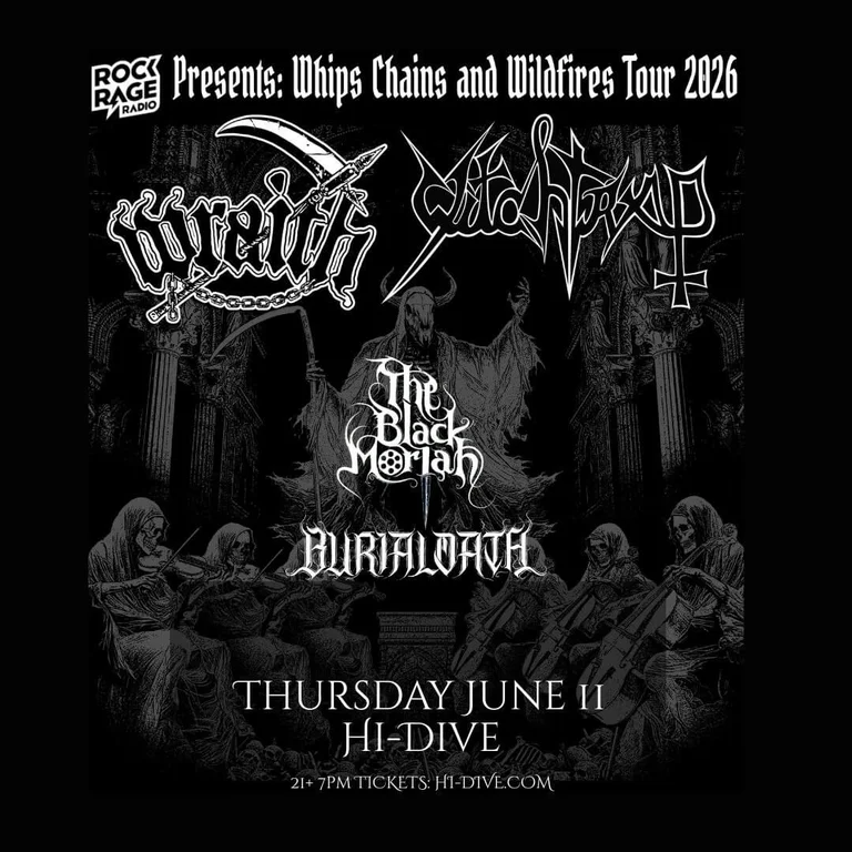 Wraith + Witchtrap + The Black Moriah + Burial Oath