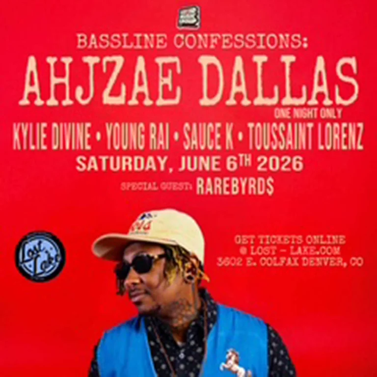 Ahjzae Dallas w/ Kylie Divine, Young Rai, Sauce K + Toussaintlorenz + special guests RAREBYRD$