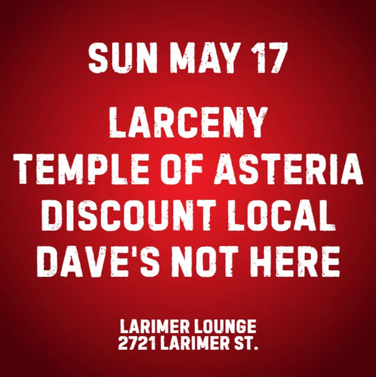Larceny W Temple Of Asteria Discount Local Daves Not Here