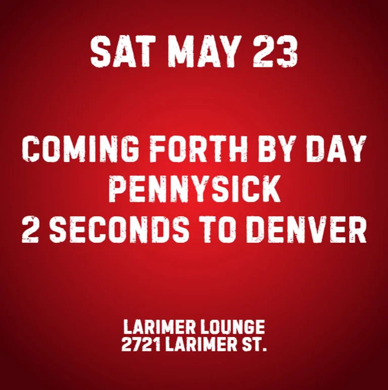 Coming Forth By Day W Pennysick 2 Seconds To Denver