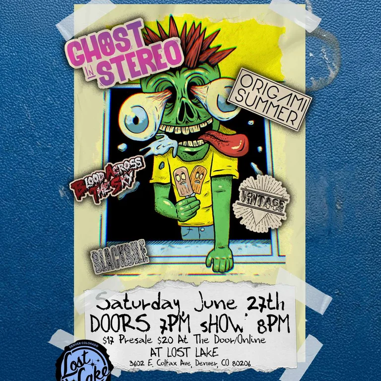 Ghost in Stereo w/ Origami Summer, Blood Across The Sky + A Vintage Future