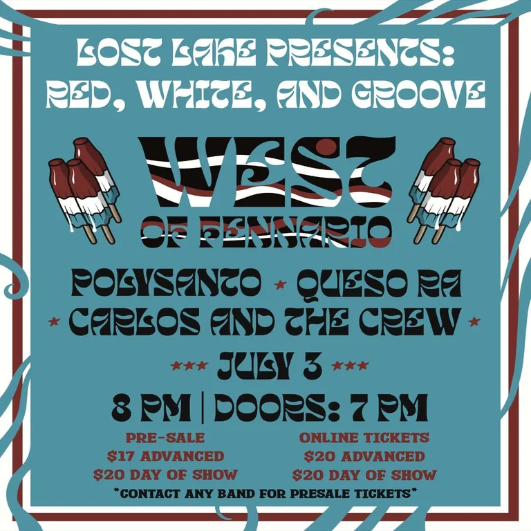 West of Fennario w/ Polysanto, Carlos and the Crew + Queso Ra