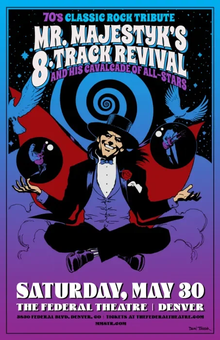 Mr. Majestyk's 8-Track Revival w/ 70's Classic Rock Tribute!