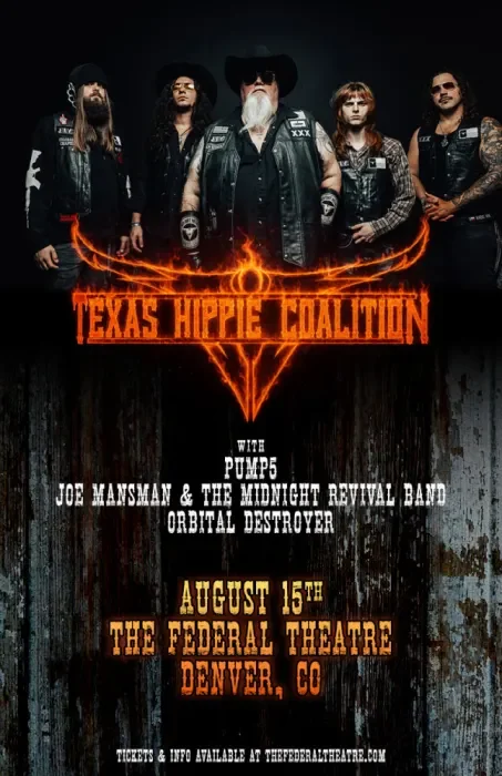 Texas Hippie Coalition w/ PUMP5 + Joe Mansman & The Midnight Revival Band