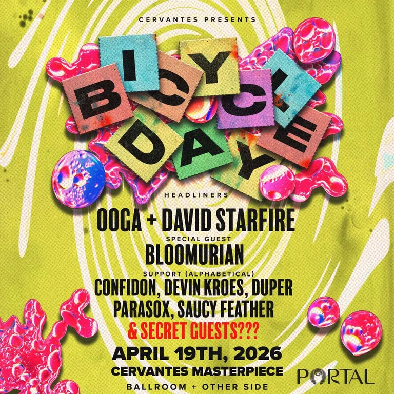 Bicycle Day Ft. OOGA & David Starfire w/ Bloomurian, Devin Kroes, Saucy Feather, Duper, Parasox, Confidon + Secret Guests