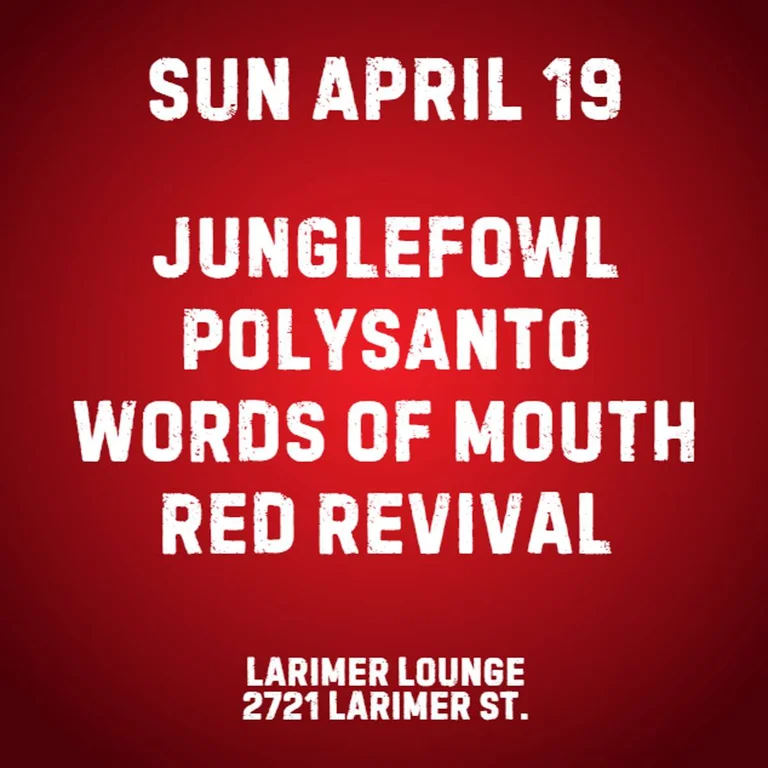 Junglefowl W Polysanto Words Of Mouth Red Revival
