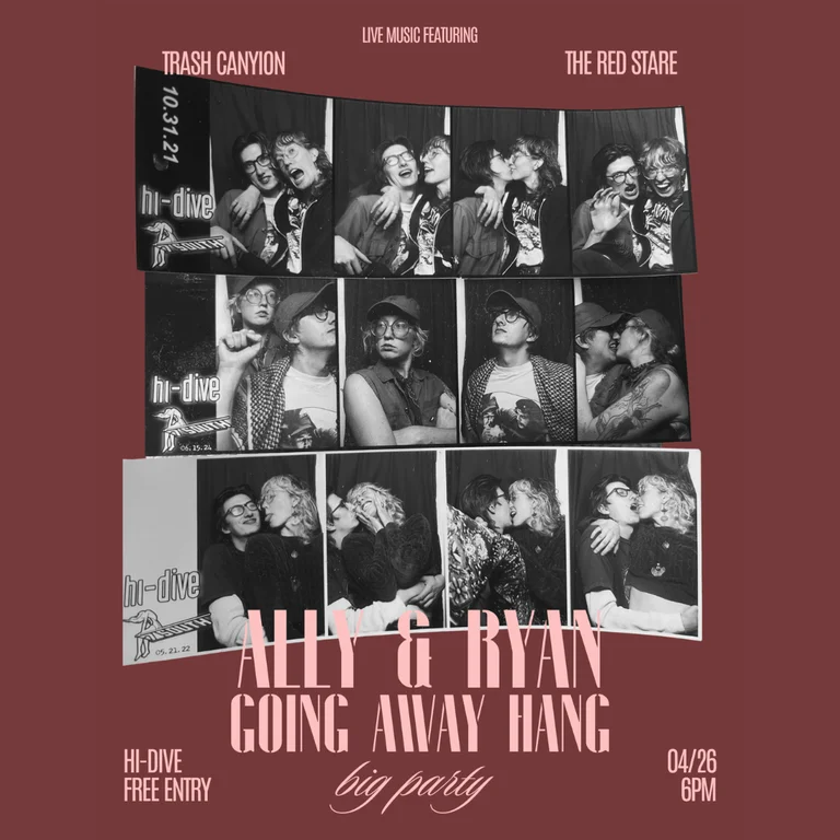 Ryan & Ally's Going Away Party with Trash Canyon + The Red Stare (Free)