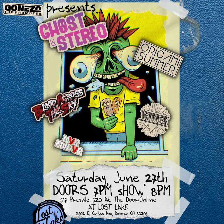 Ghost in Stereo w/ Origami Summer, Blood Across The Sky, A Vintage Future + NVR ENDVR