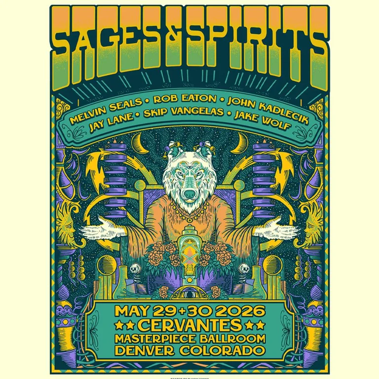 Sages & Spirits ft. Melvin Seals, Rob Eaton, John Kadlecik, Jay Lane, Skip Vangelas, Jake Wolf **SATURDAY 5/30**