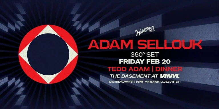 Adam Sellouk Tedd Adam | Dinner at Club Vinyl
