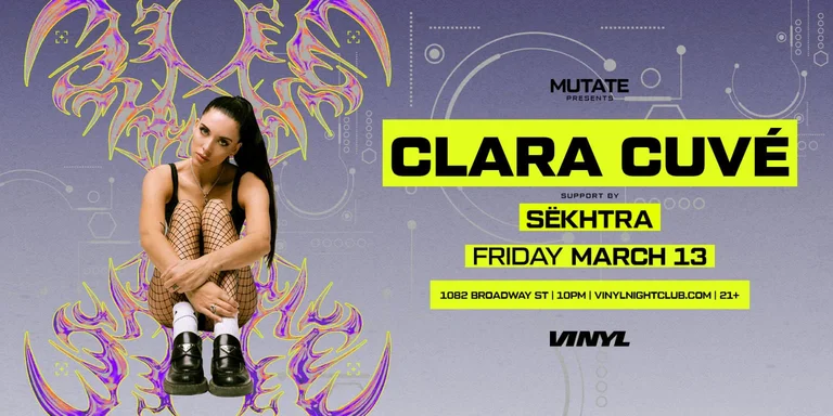 MUTATE: Clara Cuvé Sëkhtra at Club Vinyl