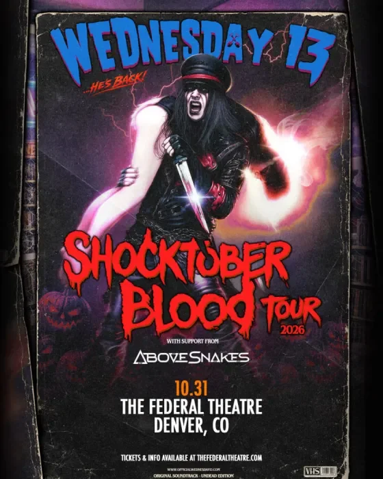 Wednesday 13 w/ Shocktober Blood Tour 2026
