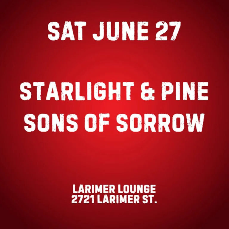 Starlight And Pine W Sons Of Sorrow
