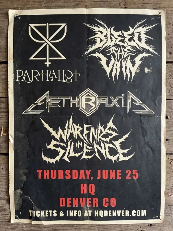 Partialist + Æthraxia w/ War Ends In Silence + Bleed The Vein