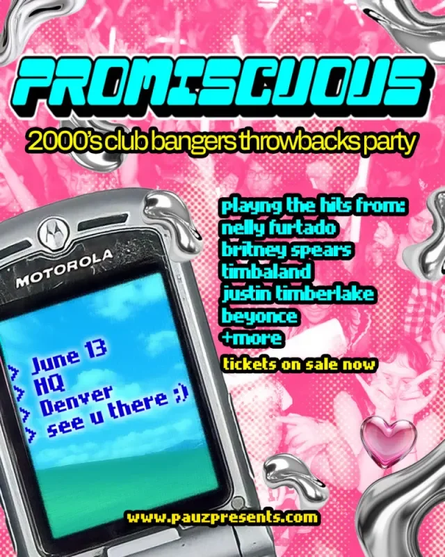 Promiscuous A 2000's Club Bangers Throwback Party