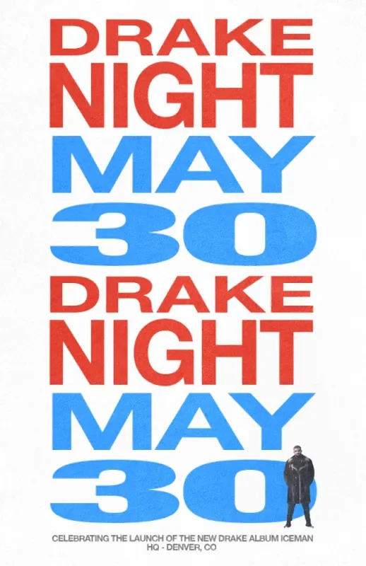 Drake Party Celebrating The Launch Of The New Drake Album "Iceman"