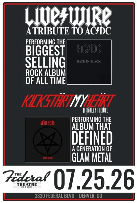 Tributes to AC/DC & Mötley Crüe! w/ Featuring