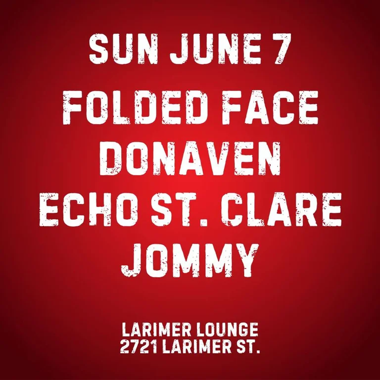 Folded Face W Donaven Echo St Clare Jommy