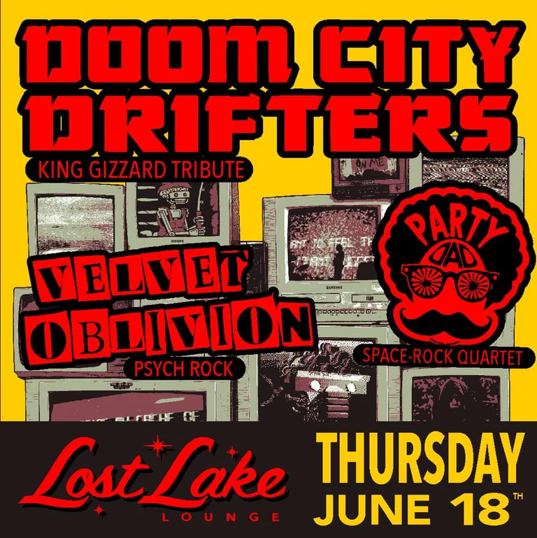 Doom City Drifters w/ Velvet Oblivion + Party Dad