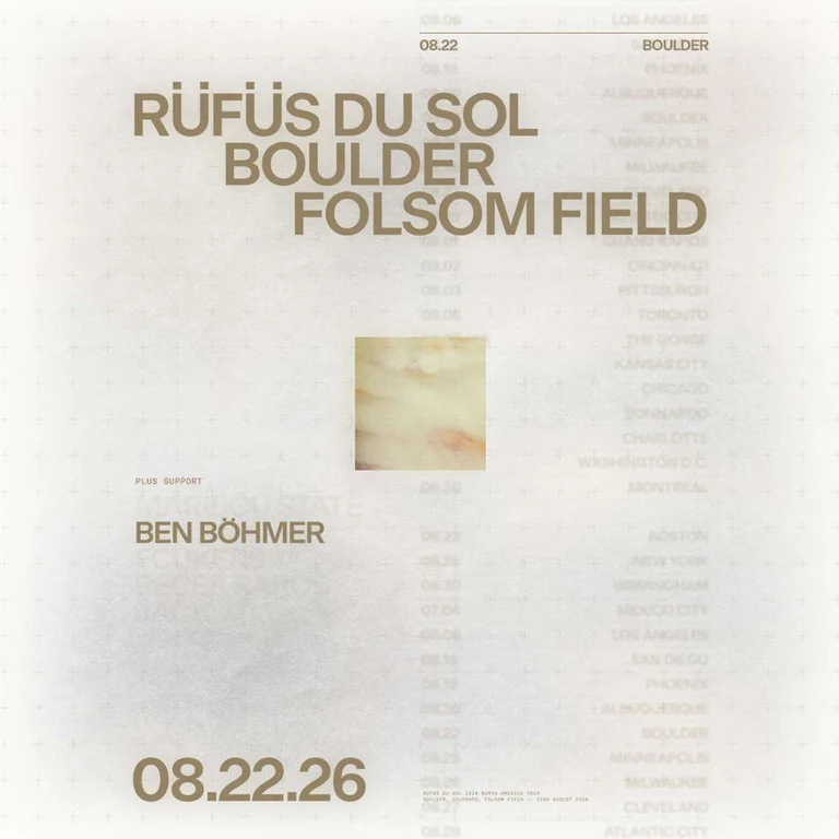 Rüfüs Du Sol Folsom Field Bus Pickup Spot (FREE EVENT)