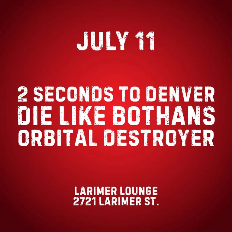 2 Seconds To Denver W Die Like Bothans Orbital Destroyer
