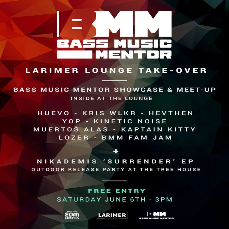 Denver Edm Friends Takeover Ft Nikademis Ep Release Party Bass Music Mentor Showcase Meet Up W Araya Leuthero Lozer