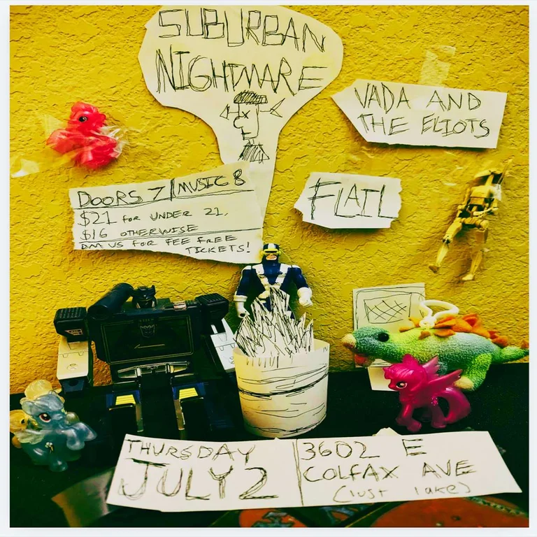 Vada & The Elliotts w/ Flail + Suburban Nightmare