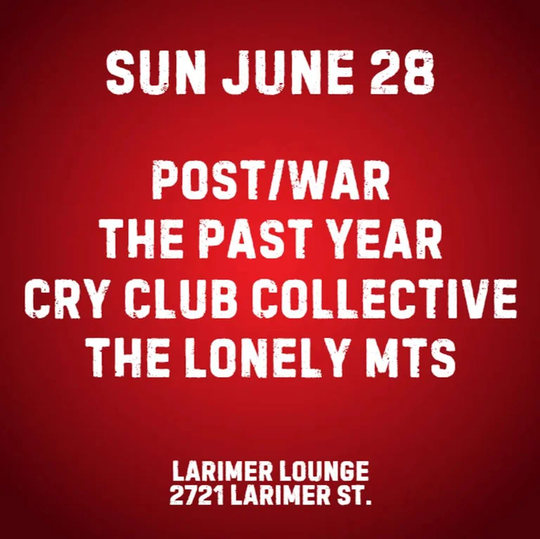 Post War W The Past Year Cry Club Collective The Lonely Mts
