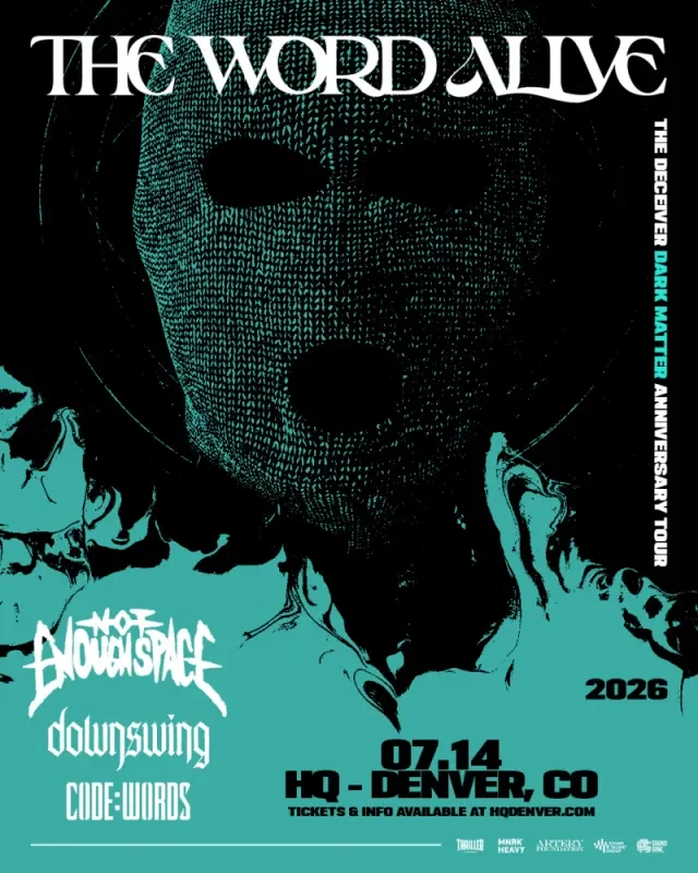 The Word Alive W/ Not Enough Space, Downswing, and Code:Words
