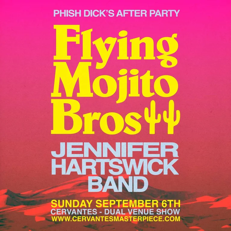 Flying Mojito Bros (Ballroom) & Jennifer Hartswick Band (Other Side)