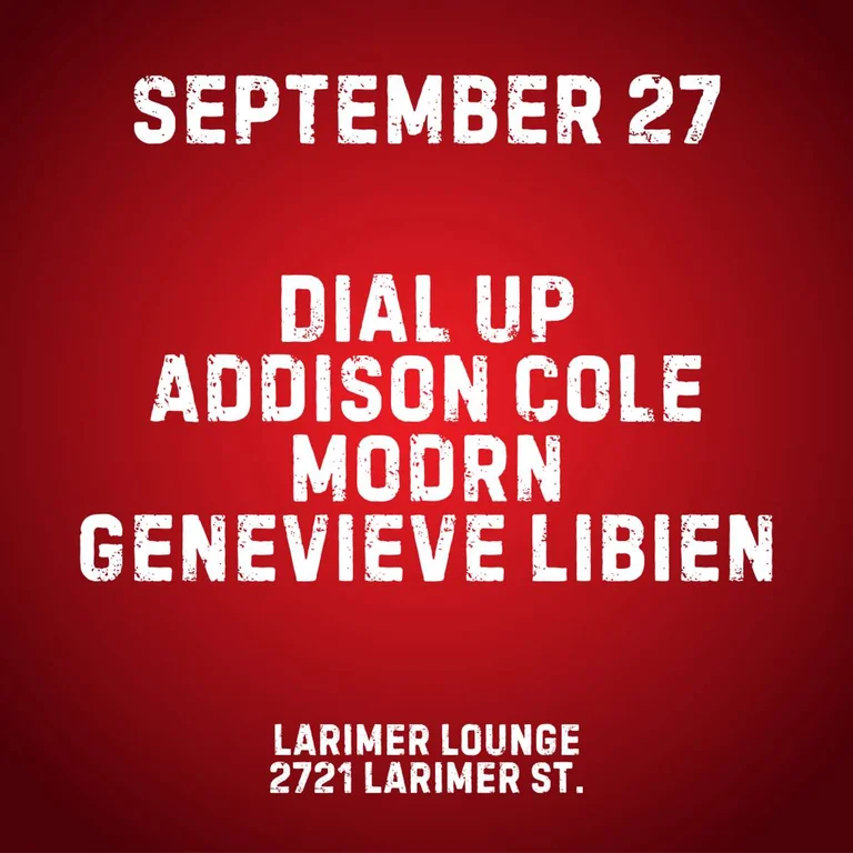 Dial Up w/ Addison Cole, modrn + Genevieve Libien