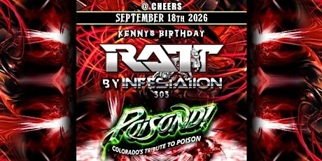 FREE SHOW FRIDAY Ratt / Poison / Tribute Night @ Cheers
