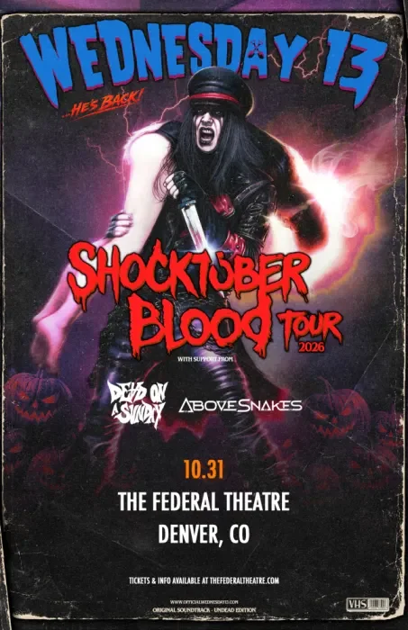 Wednesday 13 w/ Shocktober Blood Tour 2026