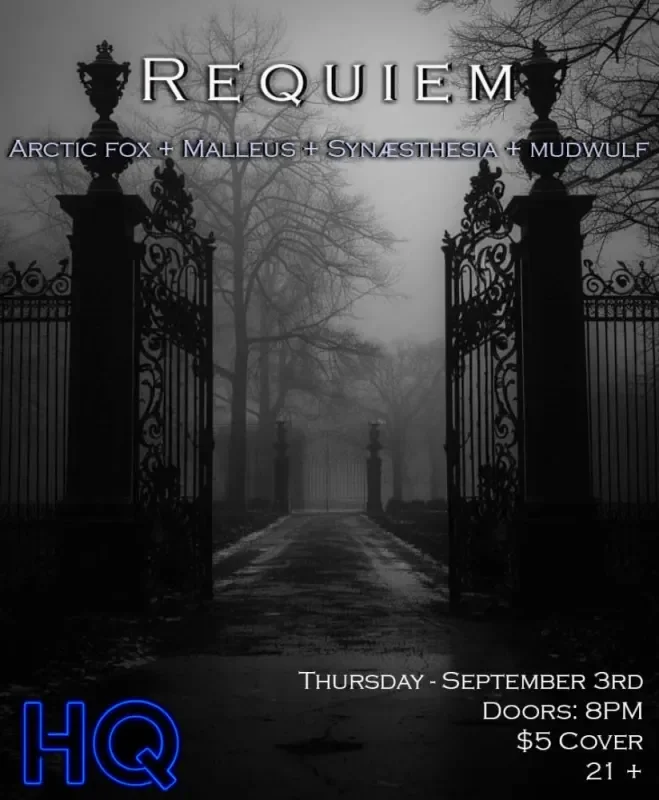Requiem A Gothic DJ Dance Night Arctic Fox + Malleus + Synaesthesia + Mudwulf