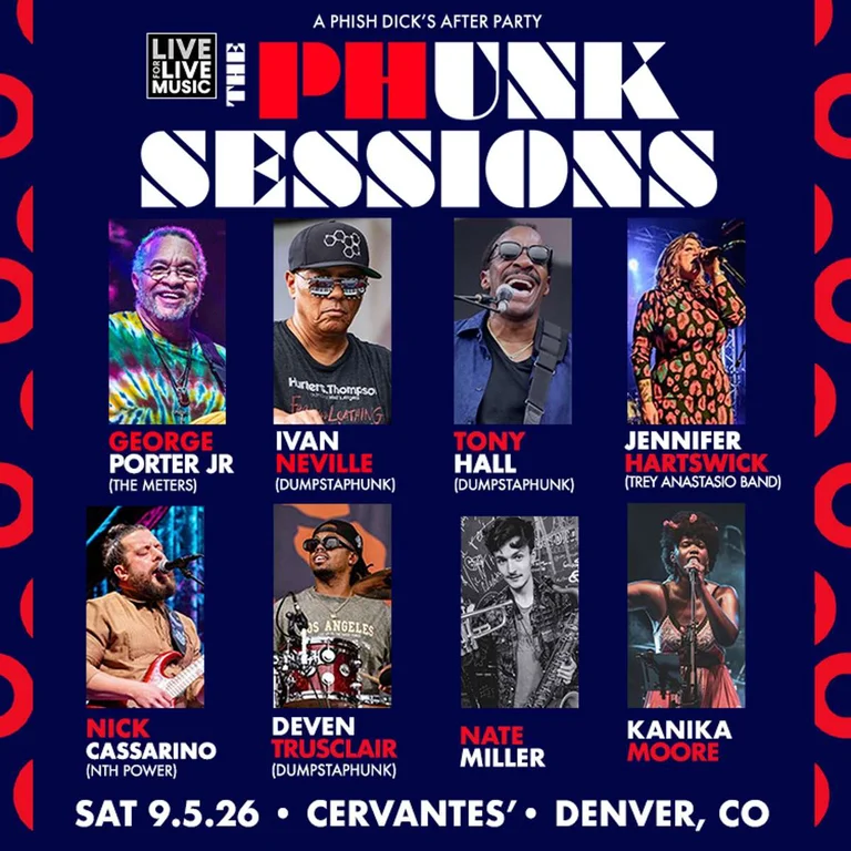 The Phunk Sessions Ft. George Porter Jr, Ivan Neville, Tony Hall, Jennifer Hartswick & More