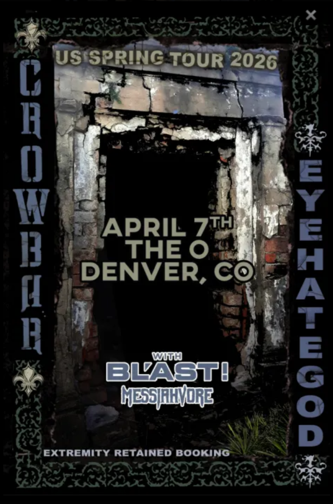 Crowbar & Eyehategod at The Oriental Theatre