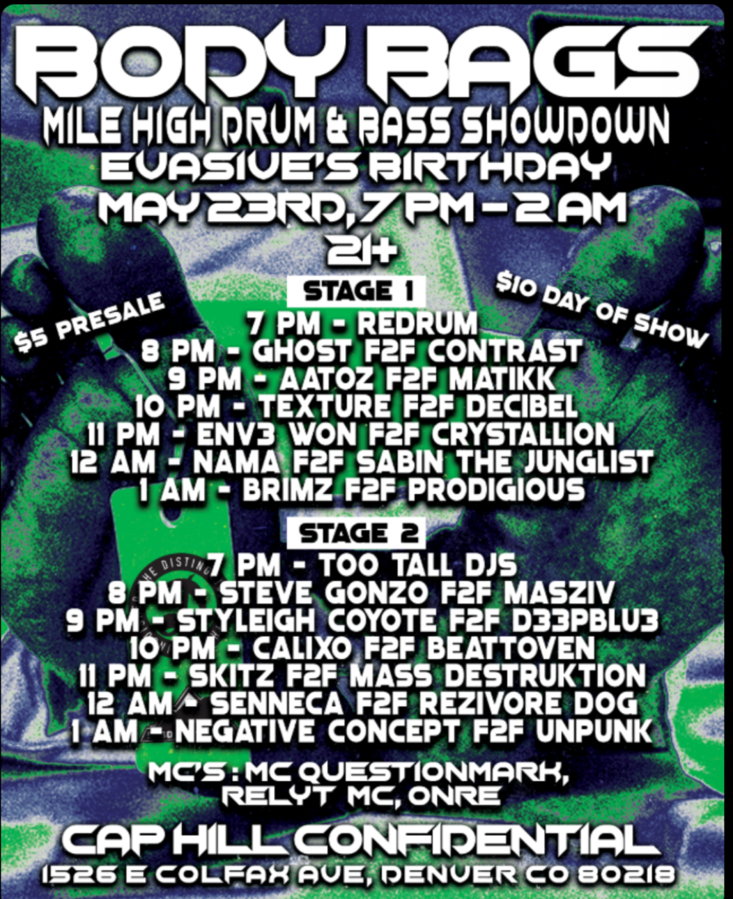 Body Bags Mile High Drum & Bass Showdown