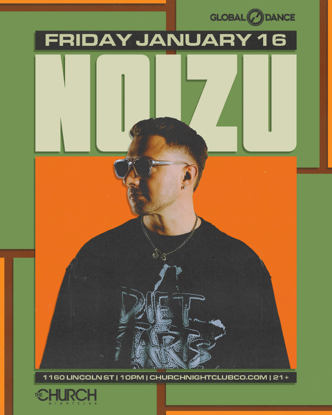 Global Dance presets Noizu at The Church Nightclub