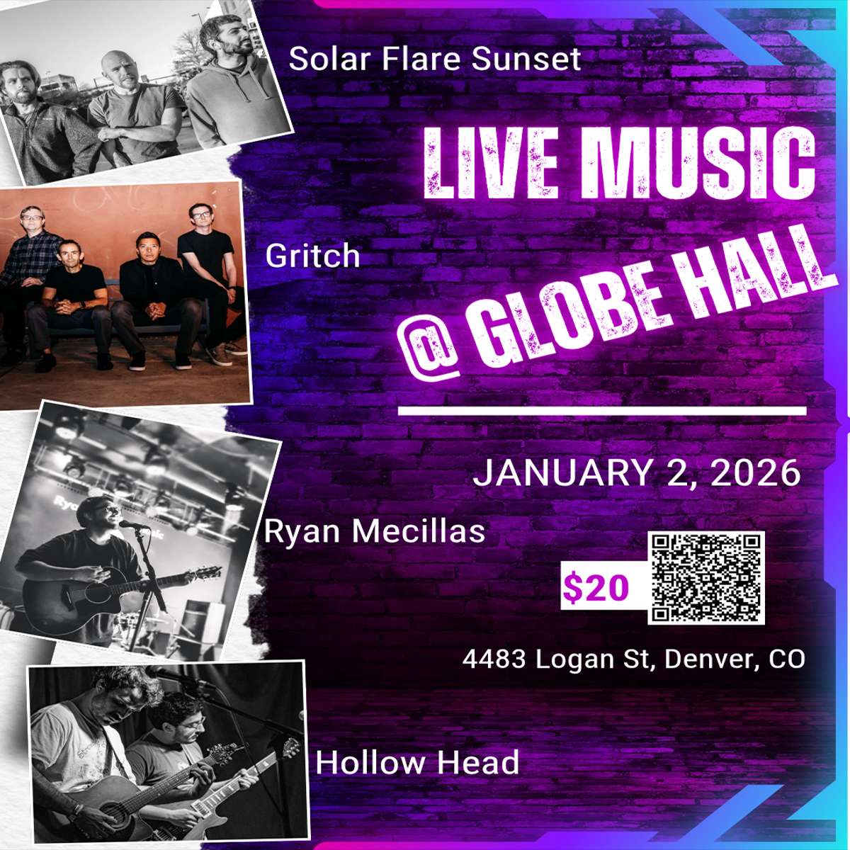 Solar Flare Sunset w/ Gritch, Ryan Mecillas + Hollow Head